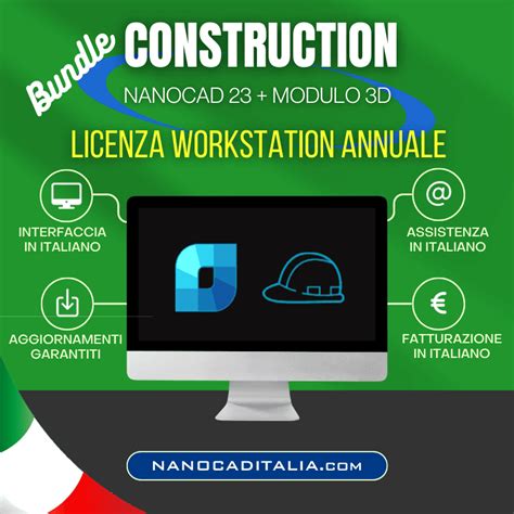 Bundle Nanocad Construction Licenza Workstation Annuale Nanocad Italia