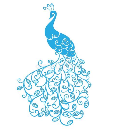 Peacock Stylized Stock Vector Illustration Of Swirl 33861913