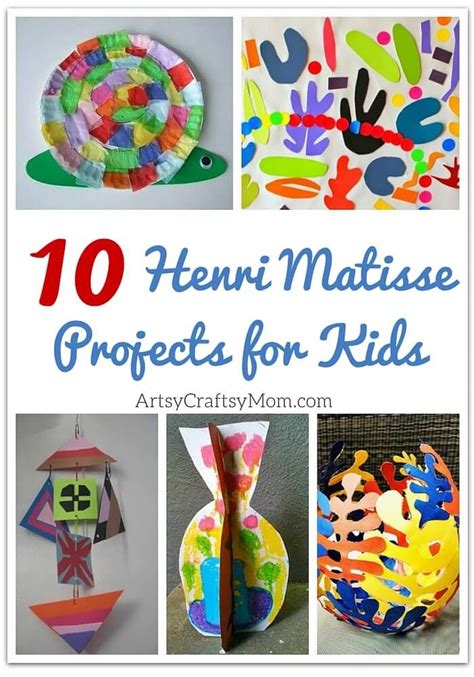 Top 10 Henri Matisse Projects for Kids | Kindergarten art, Elementary ...