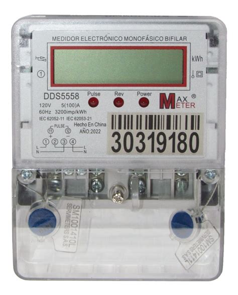 Medidor Monofasico 120v Digital Contador De Energía Lcd INELDEC