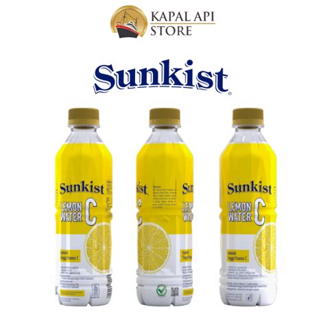 Sunkist Lemon Water C Ready To Drink 330 Ml Kapal Api Store Official