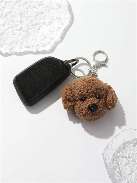 Dog Keyring Dog Keychain Dog Charm French Bulldog Accessory