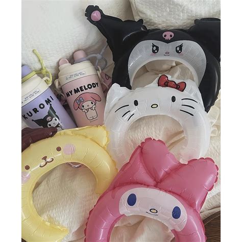 Kuromi Headband Aluminum Film Headband Cute Cartoon Balloon Hairpin