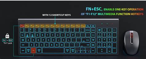 Amazon WisFox Wireless Keyboard And Mouse Backlit Ultra Slim