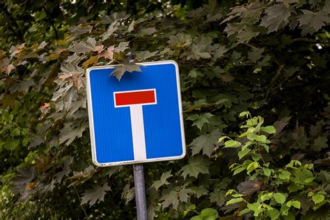 Sackgasse Verkehrszeichen und regeln zur Stichstraße