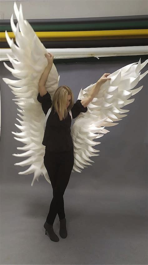 Large White Angel Wings Costumegiant Wedding Bridal Sexy Etsy