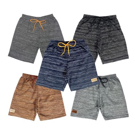 Kit Shorts De Menino Bermuda Moletom Moletinho Infantil Juvenil