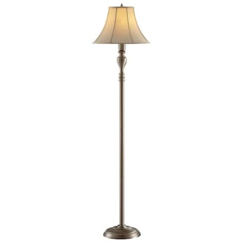 Hampton Bay 72 Inch Touchiere Floor Lamp In Brushed Nickel With