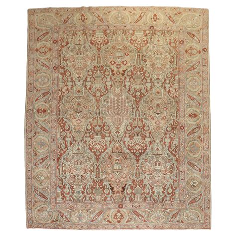 Zabihi Collection Rustic Tribal Antique Bakhtiari Rug For Sale At