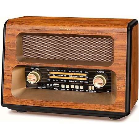 Radio Portable Radio Vintage Bluetooth Fm Am Mw Sw Design En Bois