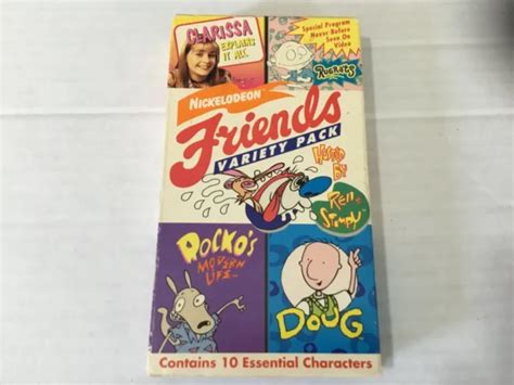 NICKELODEON FRIENDS VARIETY Pack VHS 1994 Rugrats Ren Stimpy Rocko