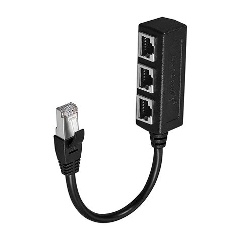 Rj45 Ethernet Splitter Cable Male To 3 Female Splitter Ethernet Lan Network Extension Adapter