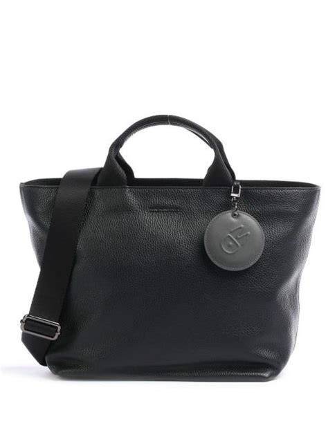 Mandarina Duck Mellow Borsa A Mano In Pelle Con Tracolla Nero