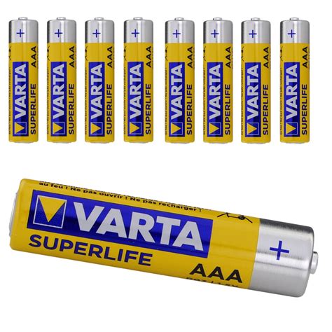 X Varta Superlife Micro Aaa Lr Batterie Zink Carbon Mn