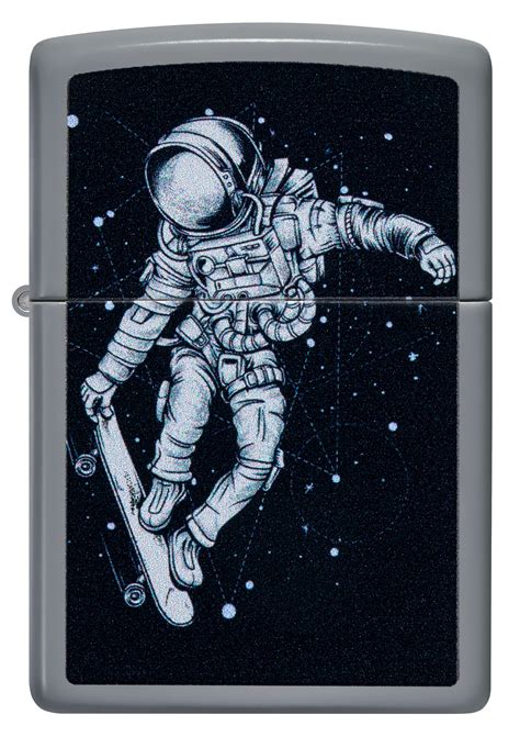 Skateboarding Astronaut Design All Materials Zippo Indonesia