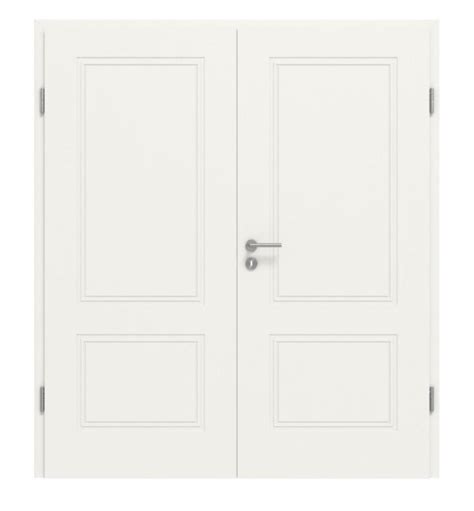 PDD 010 Painted White RAL 9016 Double Swing Door Including Frame