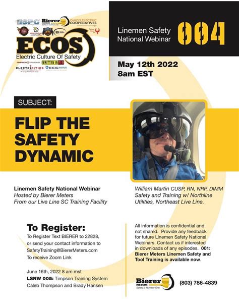 Lineman Safety Webinar 004 Announced Ecos