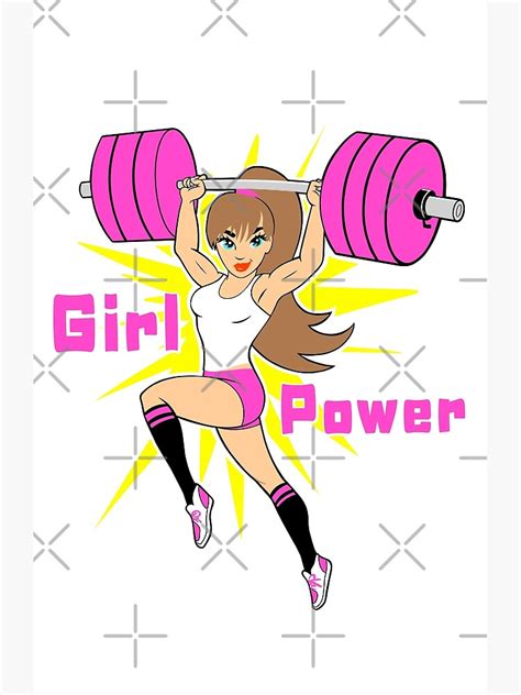 "Fitness Girl Power " Poster for Sale by TimAddisonArt | Redbubble