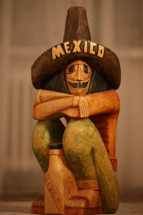 Sculpture Traditionnelle Mexicaine Sur Bois Image Stock Image Du