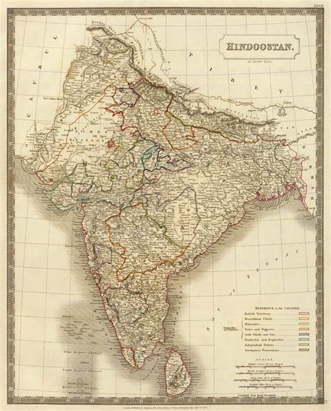 Old Map India Wayne Baisey