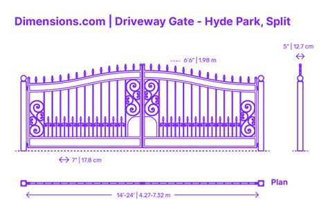 Garden Gate - Hyde Park Dimensions & Drawings | Dimensions.com