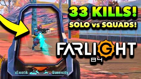 33 Kills Solo Vs Squad In Farlight 84 Record Gameplay Youtube