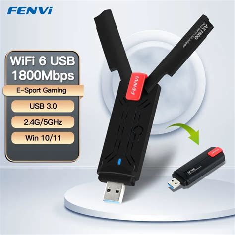 Fenvi 1800mbps Wifi 6 Usb 30อะแดปเตอร์80211ax 24กรัม5กิกะเฮิร์ตซ์ Wifi6ไร้สาย Dongle การ์ด