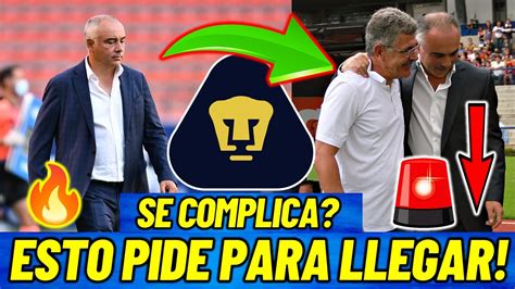 TODO SE COMPLICA MEMO PONE SUS CONDICIONES PARA REGRESAR A PUMAS