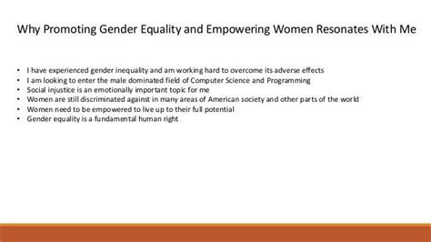 2016 10 15 Shared Goals Promote Gender Equality And Empower Women