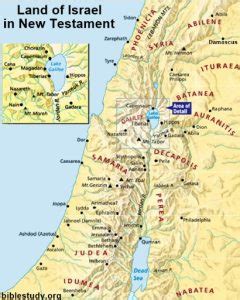 Bible Maps New Testament I Holy Land Map Time Jesus | Yale Bible Study