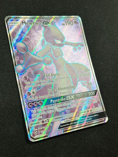 Mavin Mewtwo Gx Full Art Ultra Rare Shining Legends Pokemon