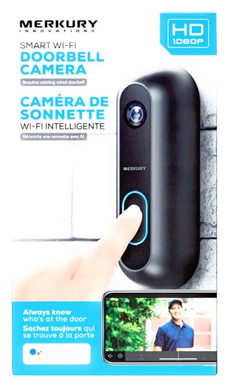 Merkury Innovations Smart Wifi Doorbell Camera Nokomis Bookstore