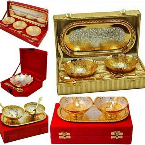 Brass Silver Gold Plated Bowl Set At Best Price In Jalandhar Id