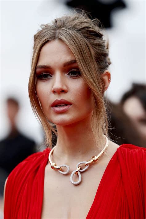 Josephine Skriver Sexy In Red Hot Celebs Home