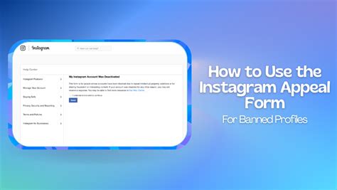 How To Use The Instagram Appeal Form For Banned Profiles Vista Social