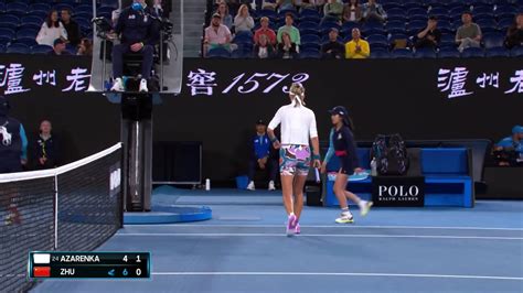 Azarenka Zhu Les Temps Forts Du Match Open D Australie Vid O