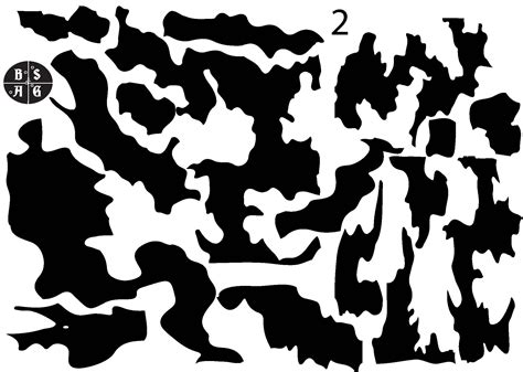 Kuiu Vias Camouflage Stencil Pattern Printed On Avery High Heat Yellow
