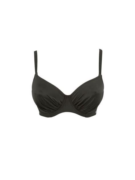 Versailles Full Cup Side Support Bikini Top Black