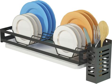 Dish Drying Rack Wall Mounted Dish Drying Rack with Holder – SUNRISE ...