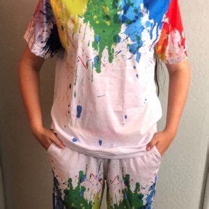 Intimates Sleepwear Paint Splatter Pajama Set Unisex Poshmark