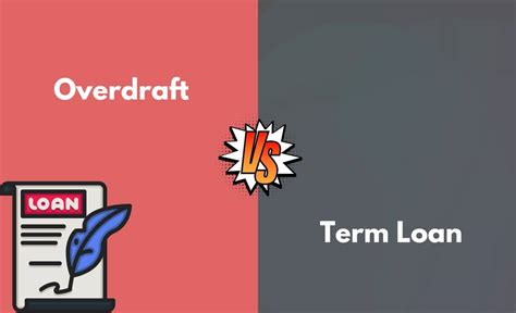 Overdraft Vs Term Loan Whats The Difference With Table