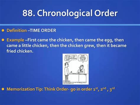 chronological order powerpoint