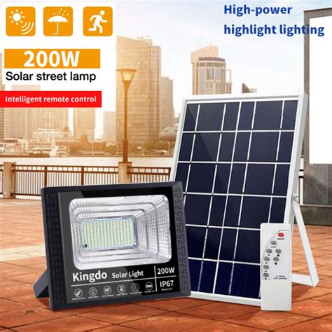 Original Weatherproof Solar Panel LED Flood Light 300 Watts 200 Watts