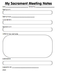 Lds Sacrament Meeting Program Template Sample Design Layout Templates