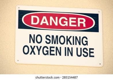 Oxygen No Smoking Sign Photos Images Pictures Shutterstock