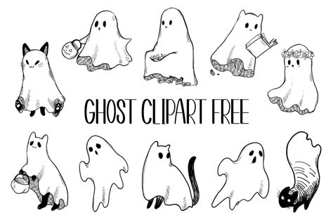 Ghost Clipart Free Graphic by Free Graphic Bundles · Creative Fabrica