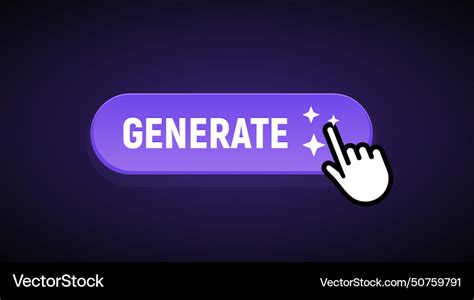 ai button generator icon technology artificial vector image