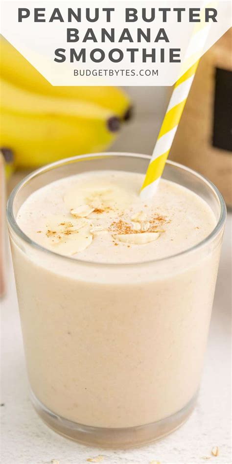 Peanut Butter Banana Smoothie Budget Bytes