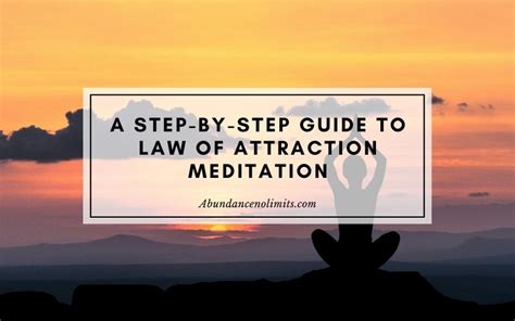 Easy Step By Step Guide To Law Of Attraction Meditation