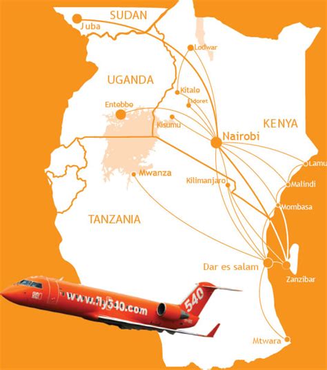 Fly540 Route Map